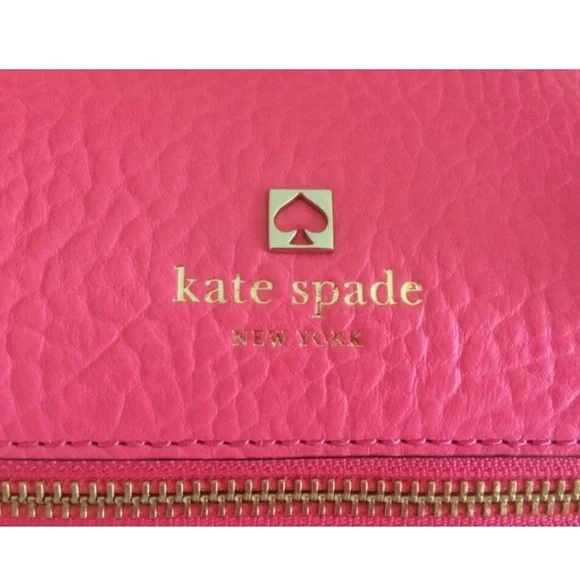 NWOT! Kate Spade | Delaney Perri Lane Bubbles Peony Pink Leather Satchel - Picture 8 of 16